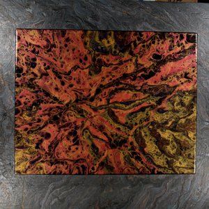 Acrylic Pour Painting 11x14 Clear coated